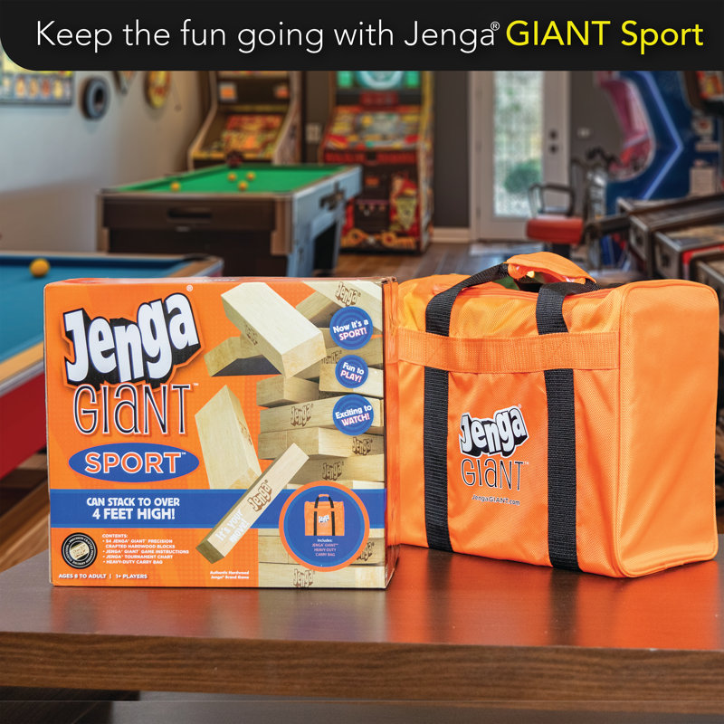 Jenga GIANT Sport - Stacks to over 4 feet high! | Wayfair